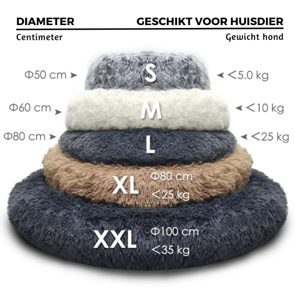 Fluffy Donut-Katzenkorb, Grün, 40 cm